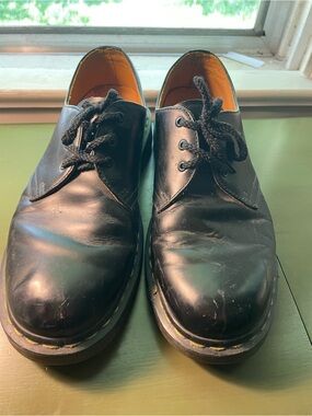 Dr. Martens Black Leather Derby Shoes / oxfords / creepers